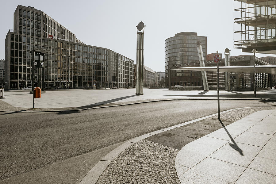 Berlin Covid19 shutdown postdamer platz Photograph by Malte Jaeger