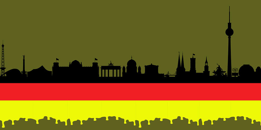 Berlin Germany Skyline Digital Art