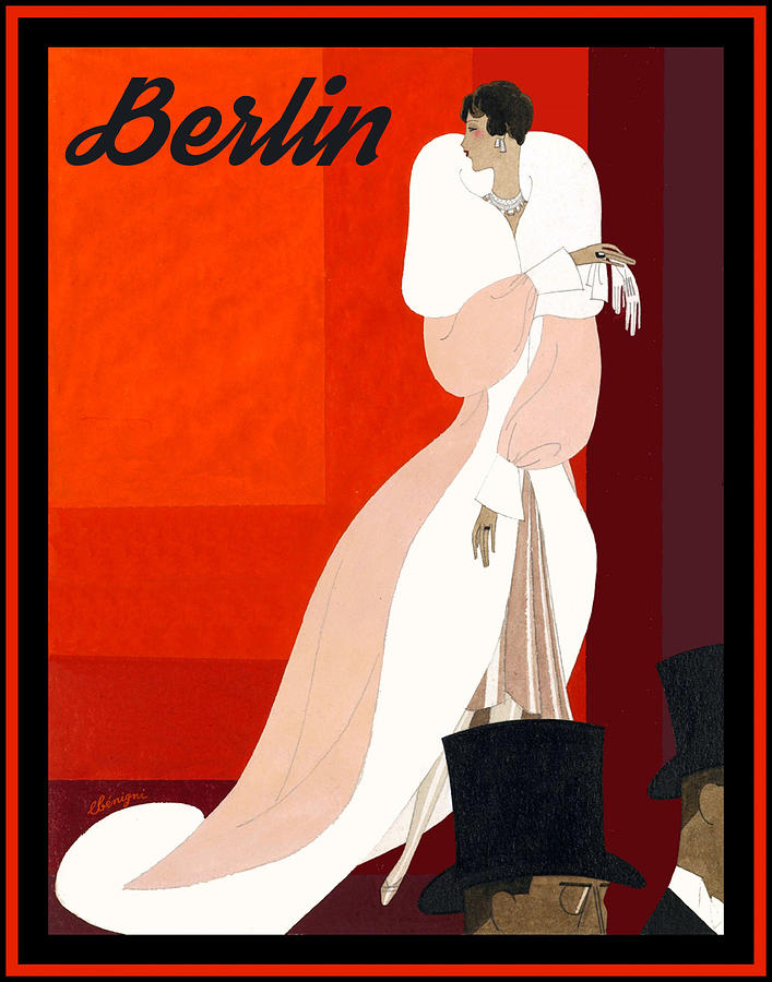 Berlin, Lady in White Coat Digital Art by Long Shot