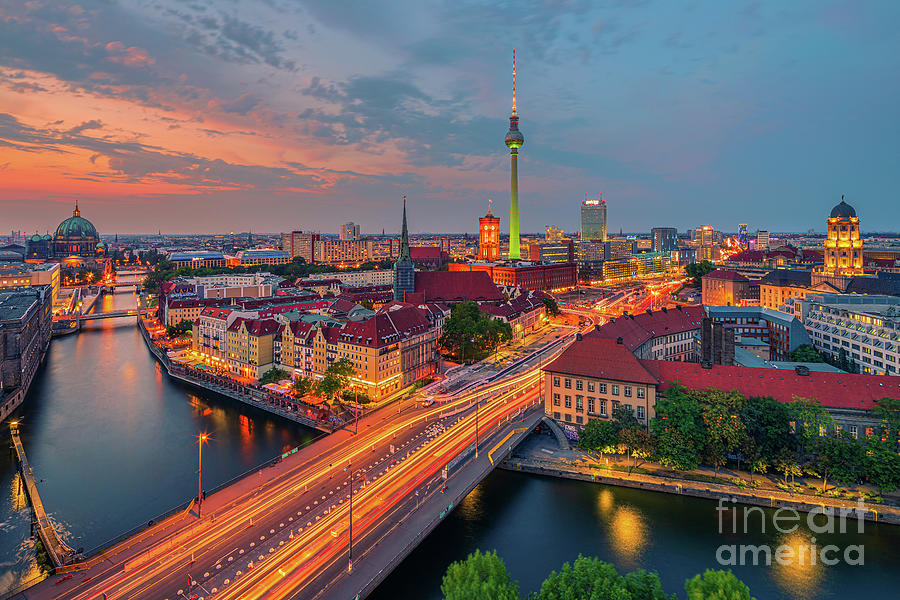 Berlin Skyline Photograph by Henk Meijer Photography