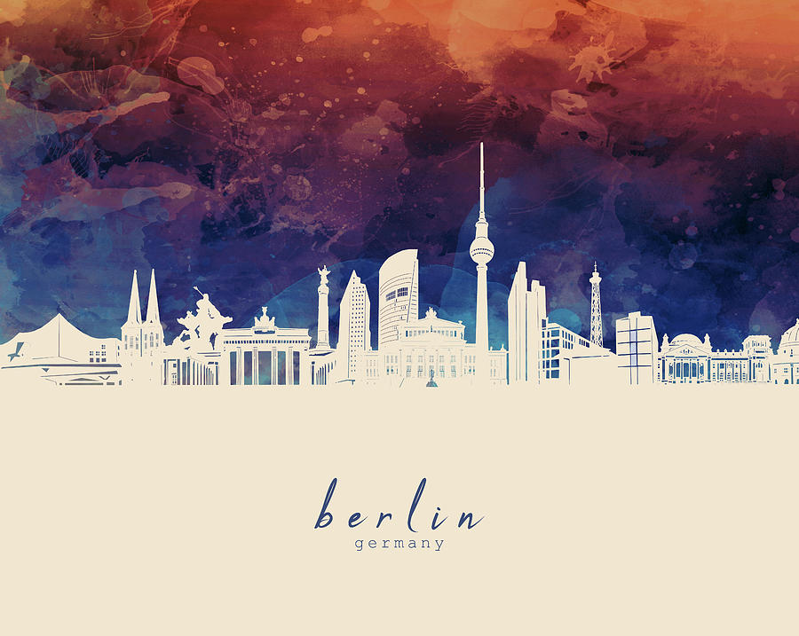 Berlin Skyline Panorama 3 Digital Art