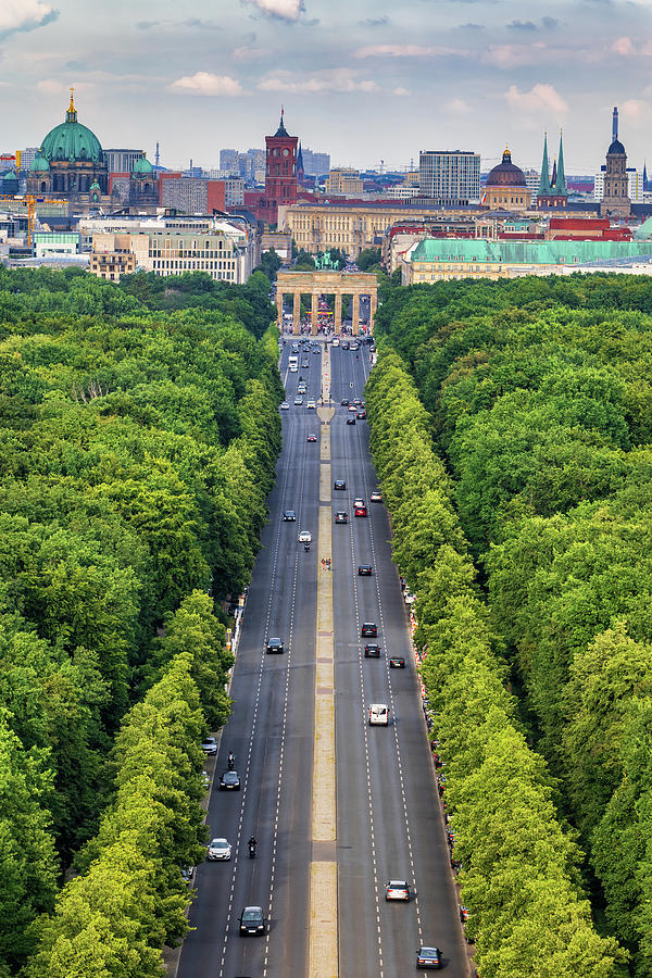 Berlin Skyline With Tiergarten Park Photograph by Artur Bogacki