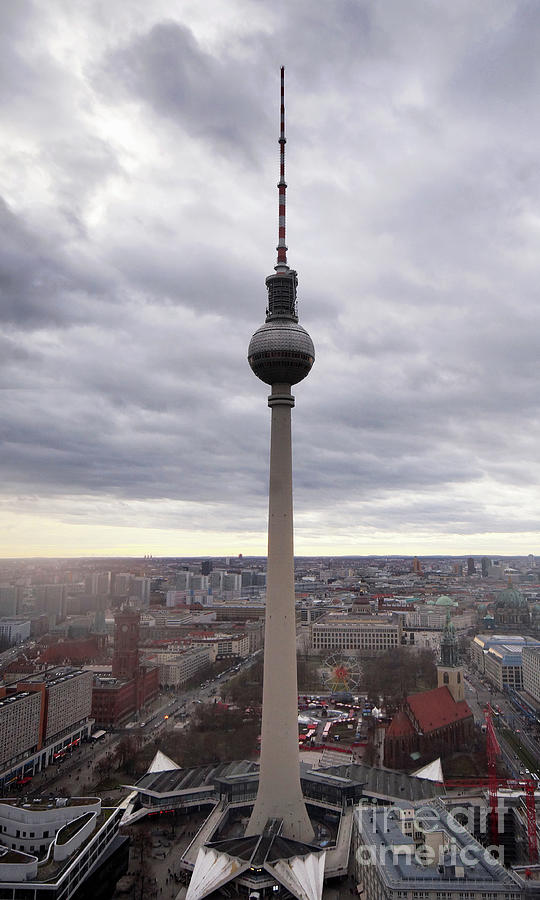 Berlin television tower 3 Photograph by Rudi Prott