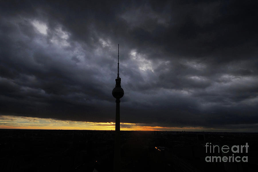 Berlin television tower 4 Photograph by Rudi Prott