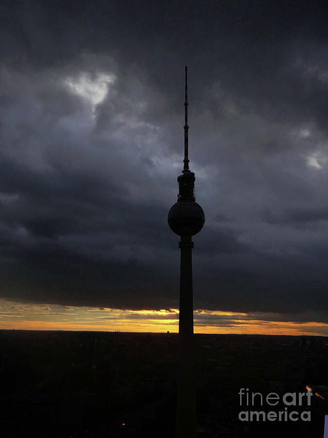 Berlin television tower 5 Photograph by Rudi Prott