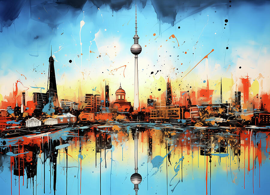 Berlin-vibrant Urban Wilderness- 6 Digital Art