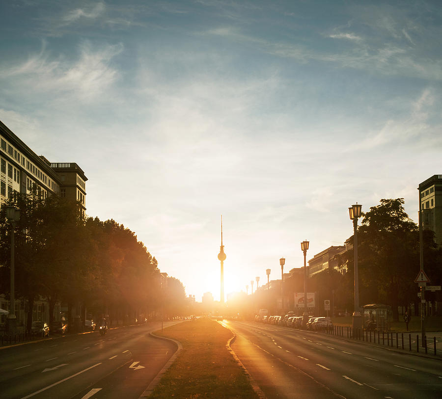 Berlin, view towards TV tower. Photograph by Tim Robberts