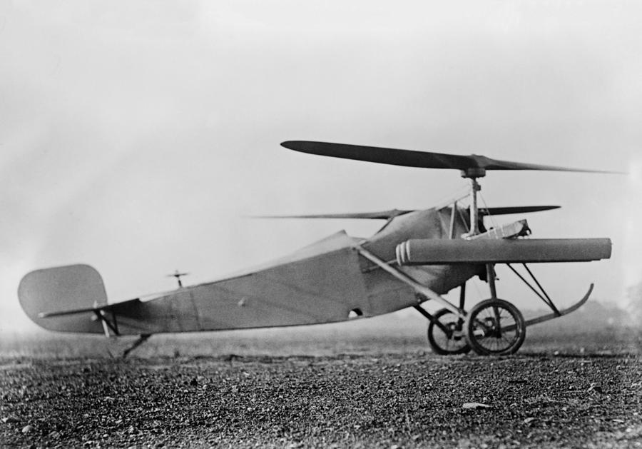 Berliner Helicopter - Circa 1923 Photograph by War Is Hell Store