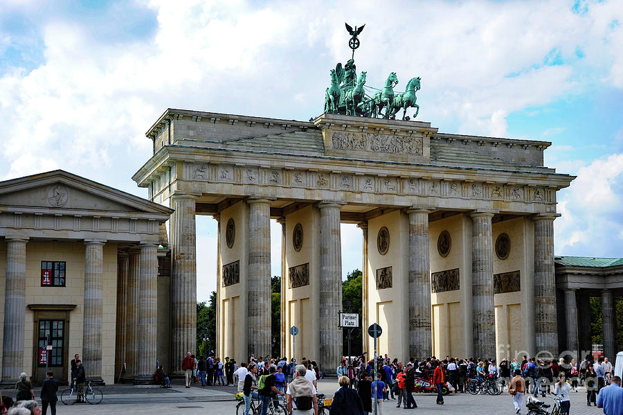 Berlins Brandenburg Gate is a neoclassical structure from the 18th century. Photograph by Gunther Allen