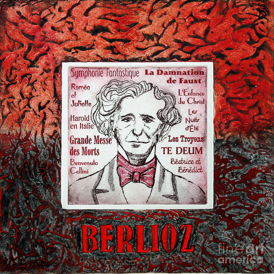 Berlioz portrait Mixed Media by Paul Helm