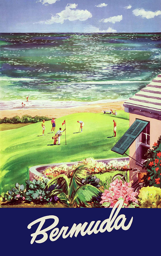 Golf Digital Art - Bermuda Golf by Long Shot