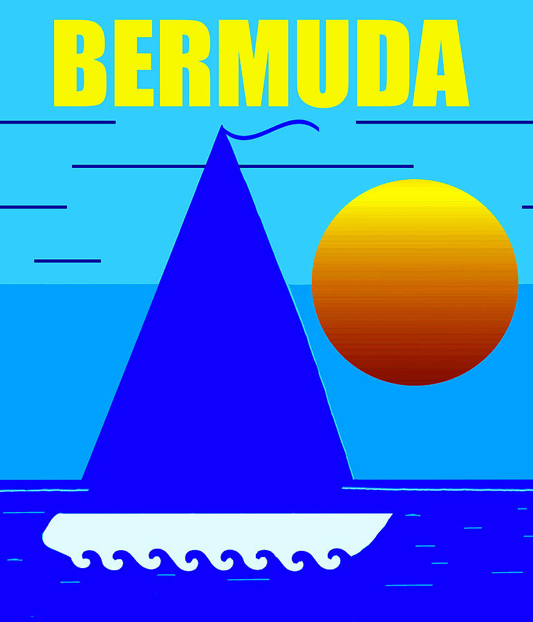 Bermuda sailing Mixed Media by David Lee Thompson