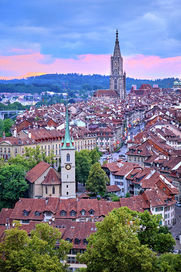 Bern at sunset. Switzerland. Europe Photograph by Guido Montanes ...