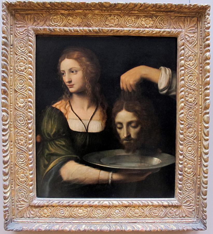 Bernardino Luini - Salome with the Head of St John the Baptist Painting ...