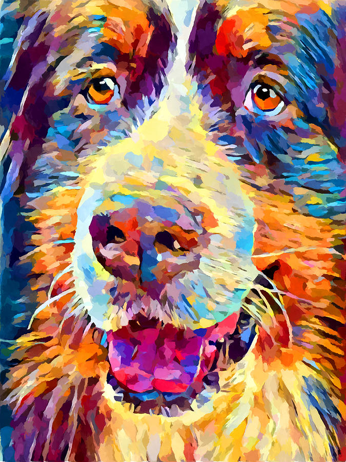 Bernese Mountain Dog 4 Painting by Chris Butler