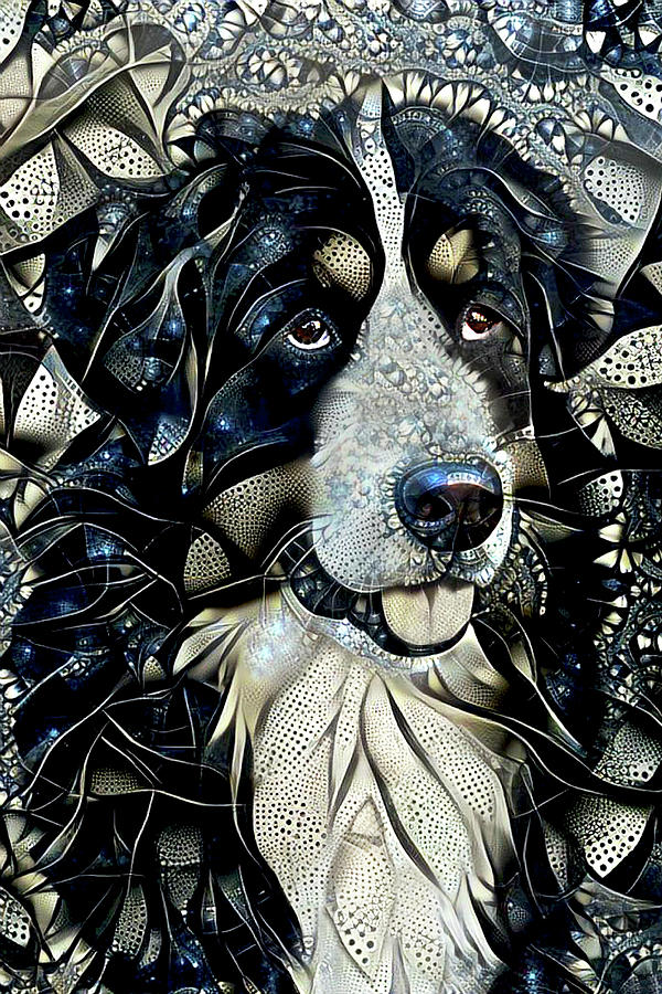 Bernese Mountain Dog Mixed Media by Peggy Collins