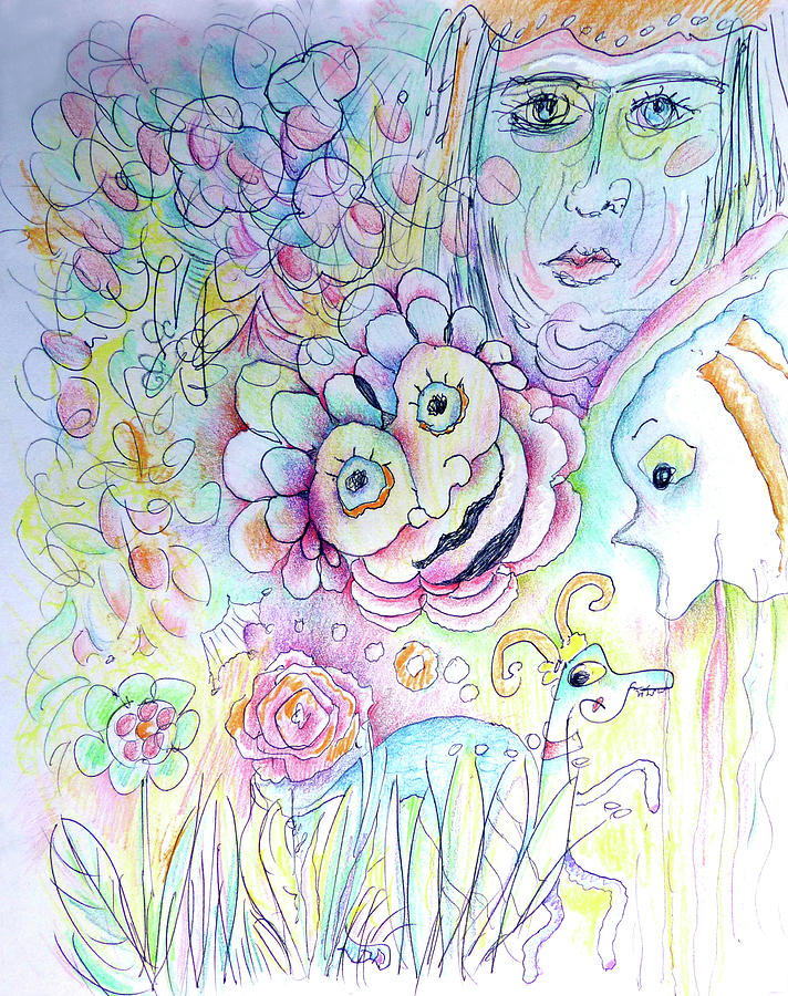 Daydream Drawing by Rosanne Licciardi