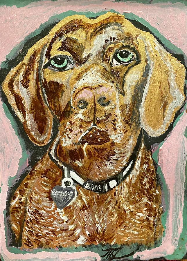 German Short Haired Pointer Painting by Melody Fowler