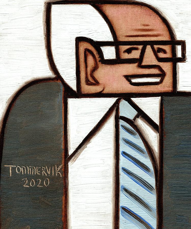 Geometric Bernie Sanders Painting Painting by Tommervik