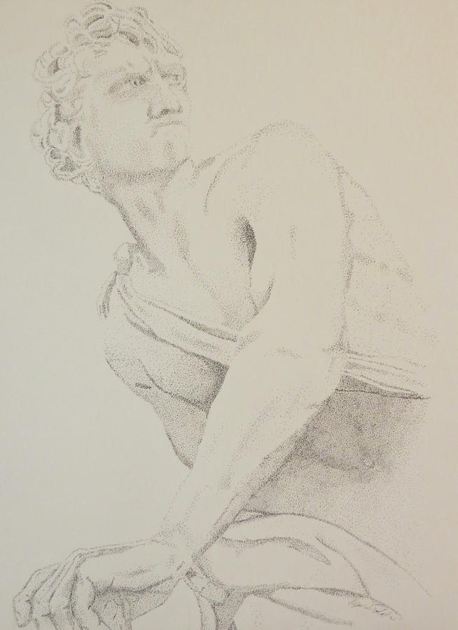 Bernini David Drawing by Matthew Dodd