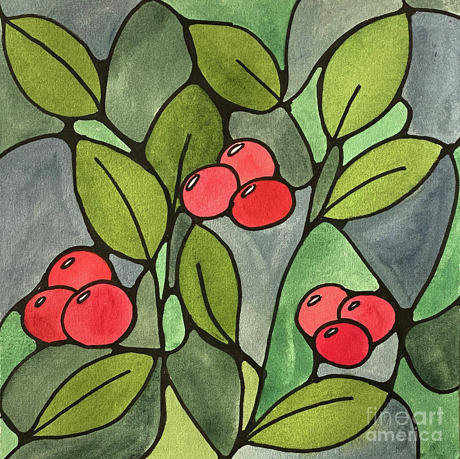 Berries Mixed Media by Lisa Neuman