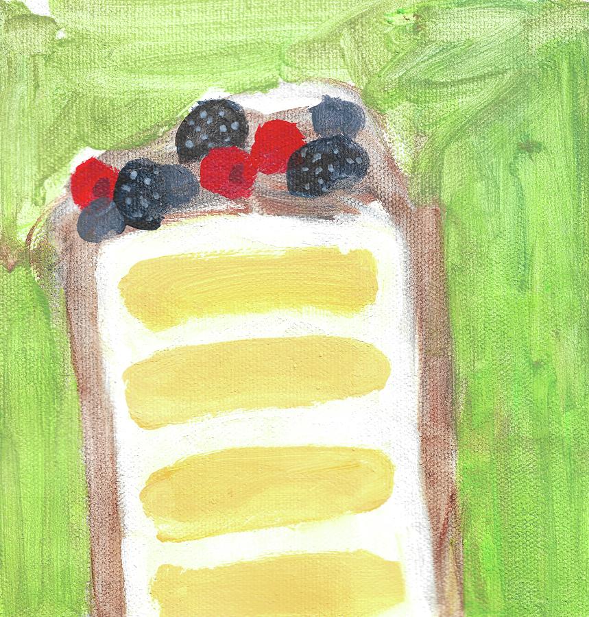 Berry Cake Painting by Kazumi Whitemoon