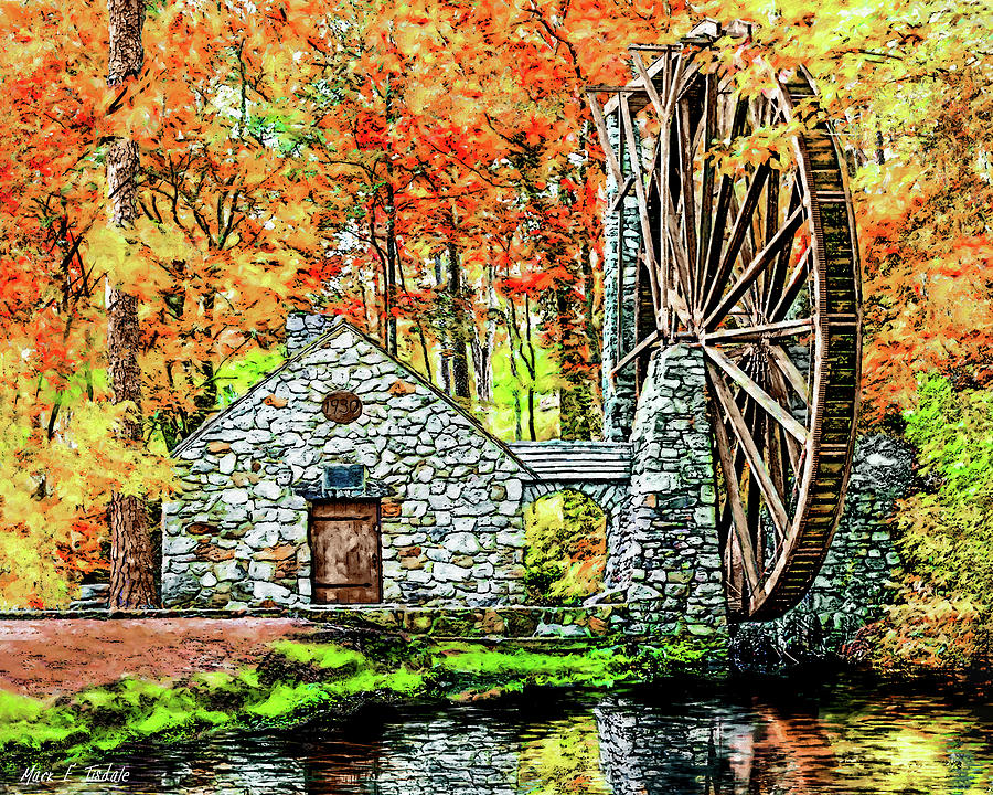 Berry College - The Old Mill Mixed Media by Mark Tisdale