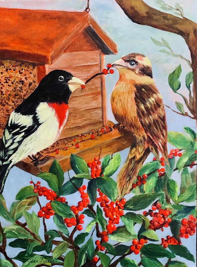 Berry Happy Painting by Jane Ricker