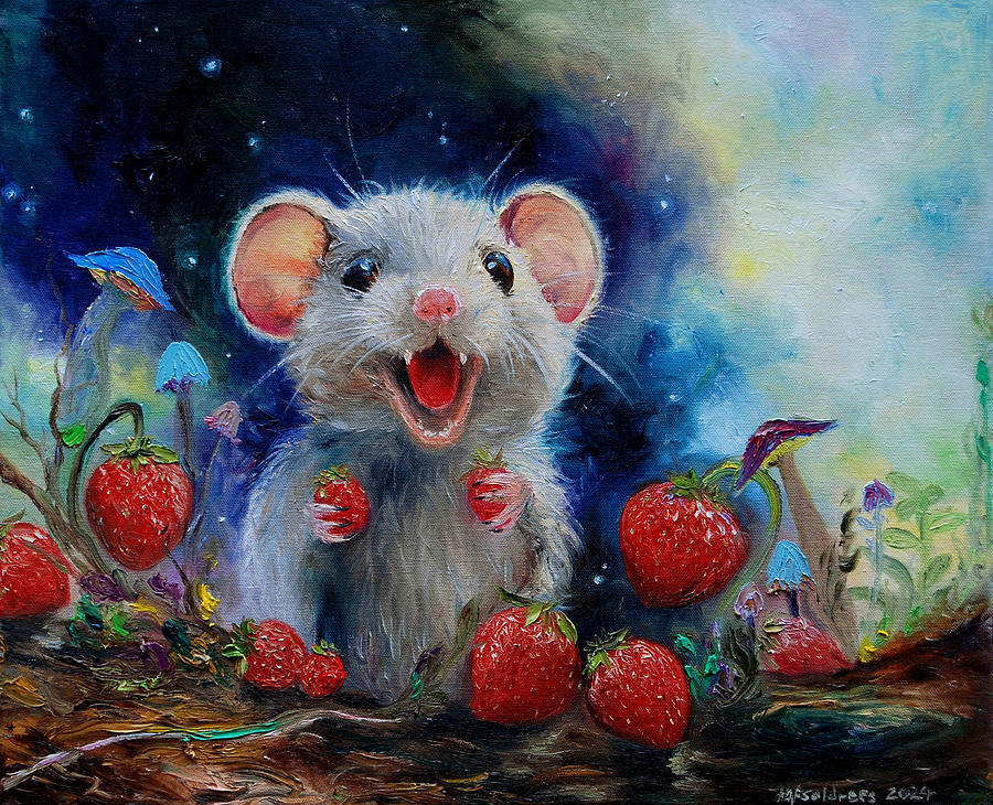 Berry-licious Painting by Hafsa Idrees
