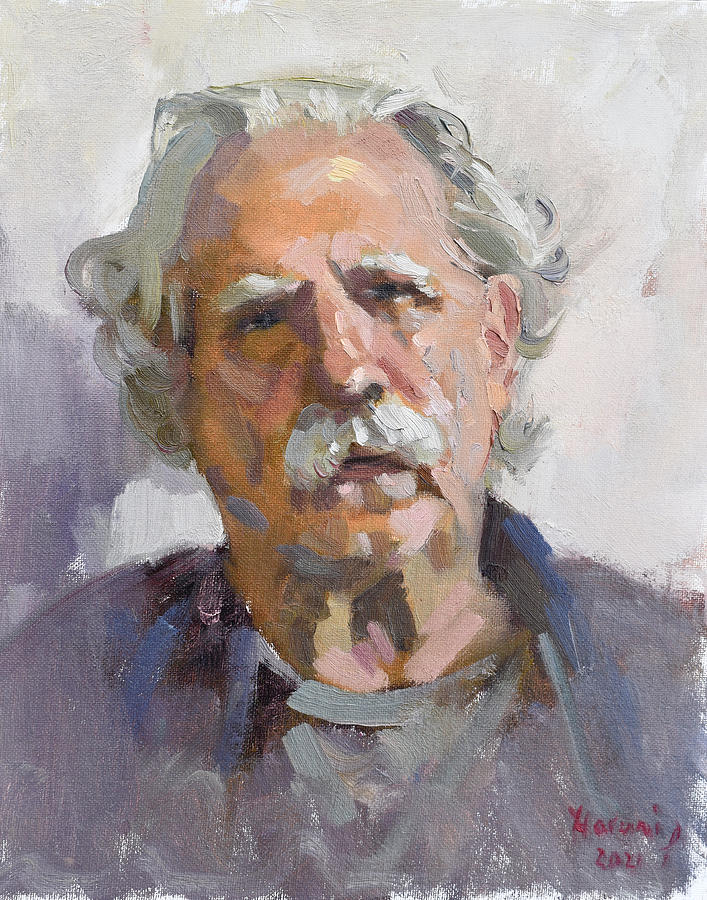 Portrait Painting - Bert by Ylli Haruni