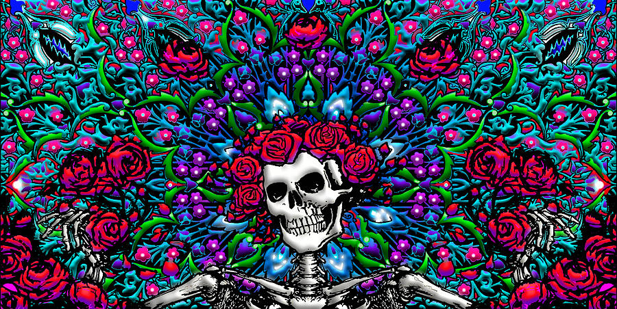 Bertha Skull And Roses Concert T-shirt