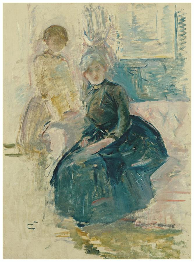 Nature Painting - Berthe Morisot Berthe Morisot and her daughter in front of a window by MotionAge Designs