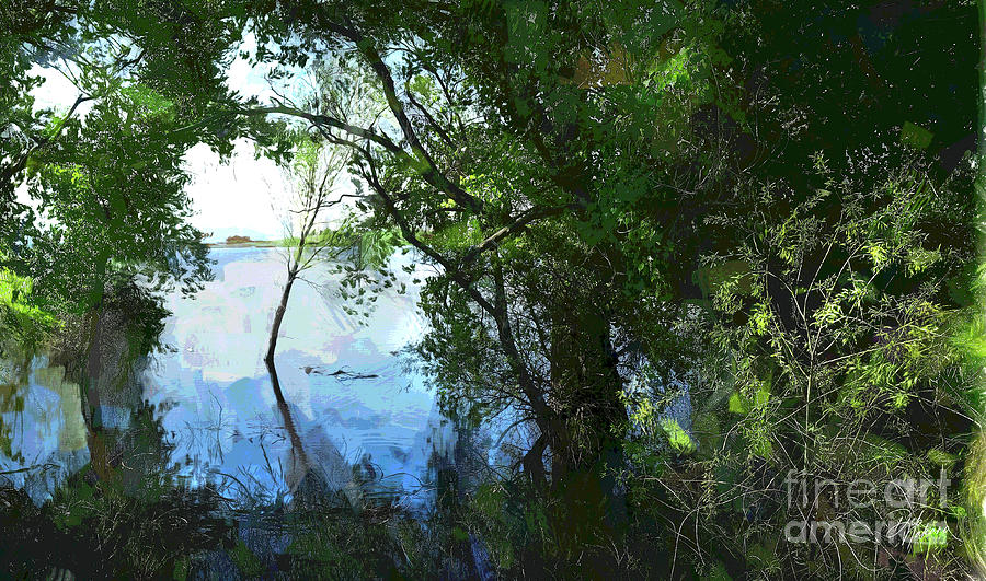 Berthoud Lake Sapling Digital Art by Deb Nakano