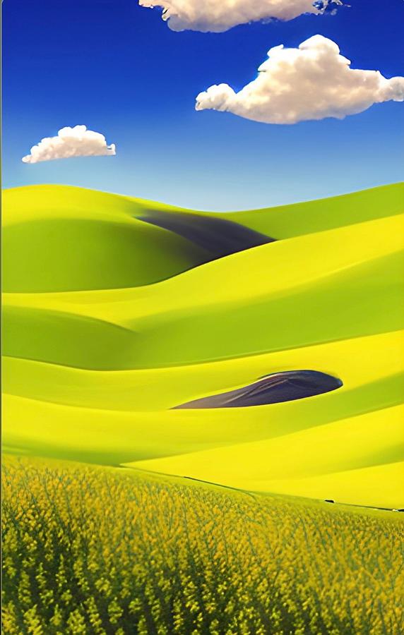 In Green Pastures No1 Painting by Bonnie Bruno