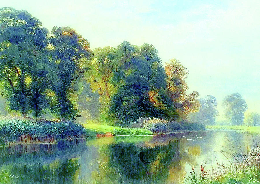 Landscape Painting - Beside Still Waters by Jane Small