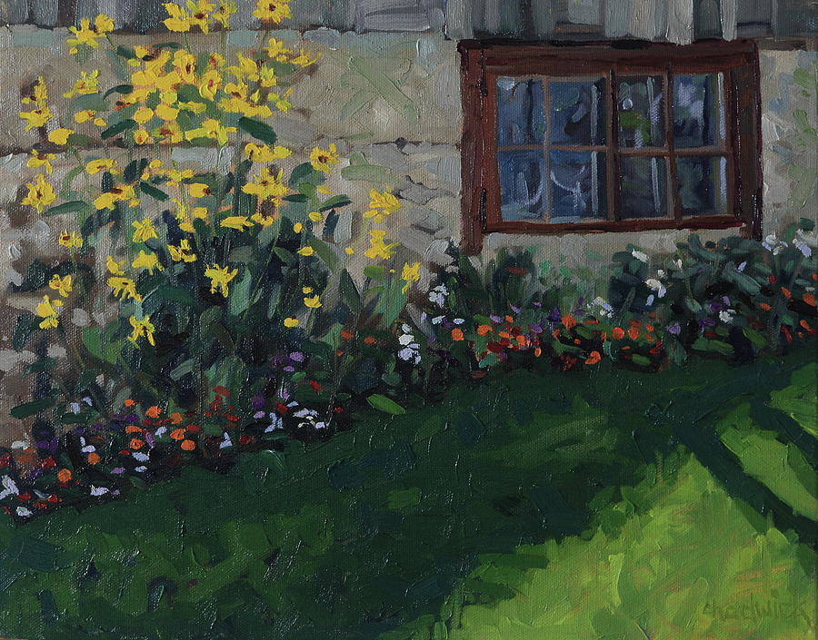 Beside the Barn Painting by Phil Chadwick
