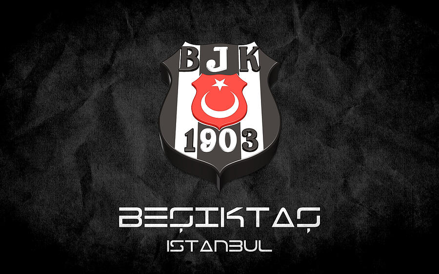 Besiktas FC grunge 3D logo Super Lig Turkish football club football ...