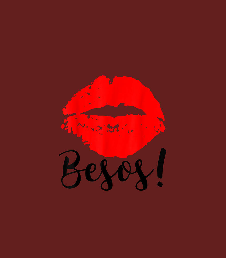 Besos Kisses in Spanish Cute Valentines Day Digital Art by Prinzf Roula ...