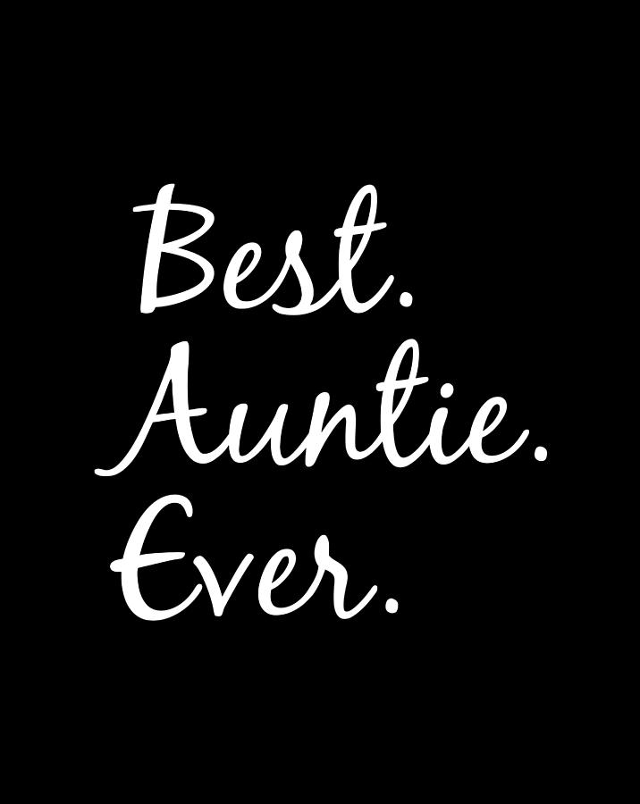 Best Auntie Ever Gifts For Aunts And Aunties Drawing by Lucy Wilk