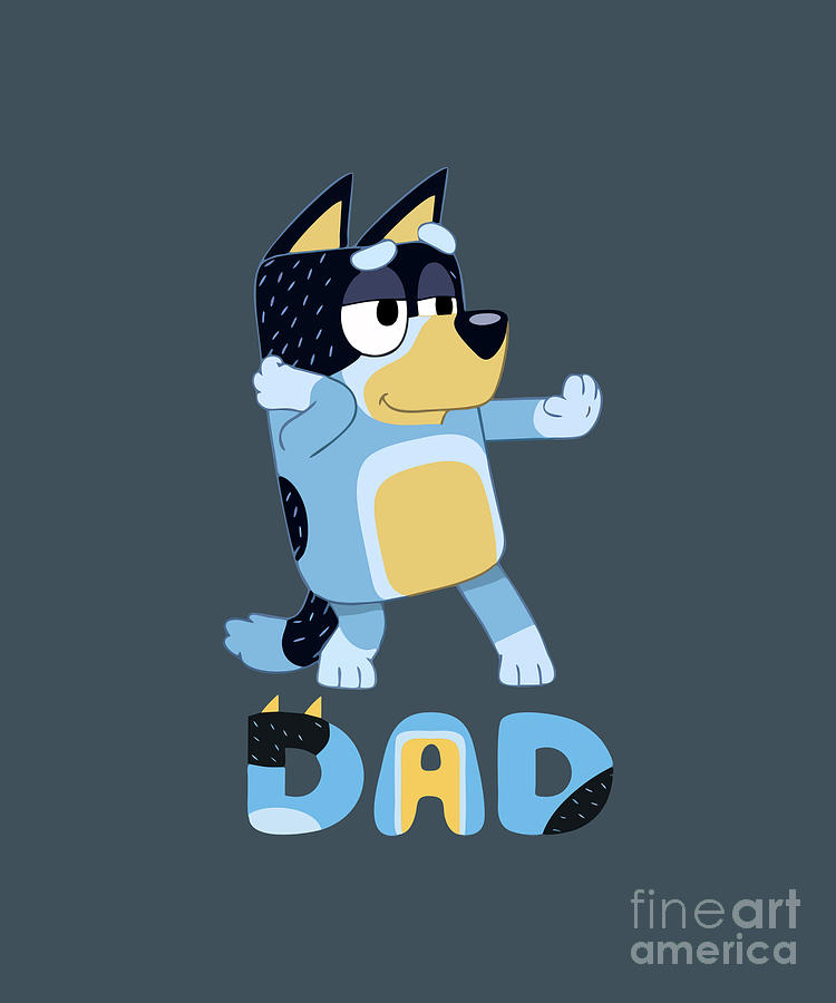 Best Bluey Dad music Painting by Handsley Nguyen - Pixels