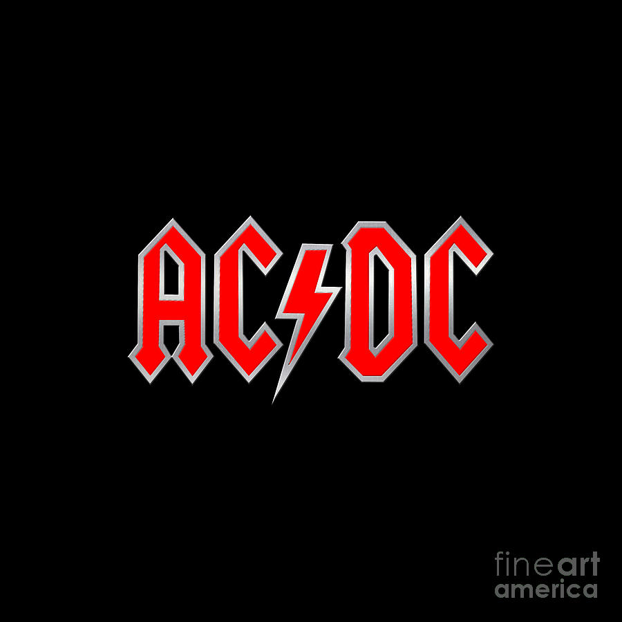 Best Clear Design of AC/DC band logo ACDC nongki Mixed Media by John ...