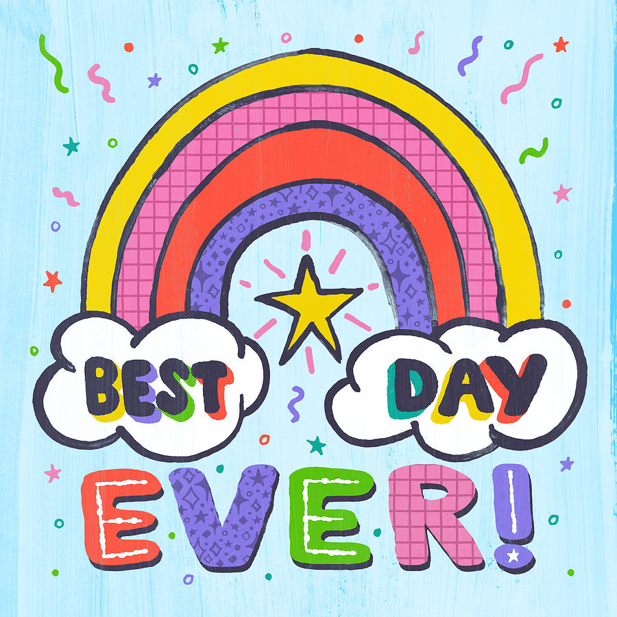 Best Day Ever - Art by Jen Montgomery Painting by Jen Montgomery