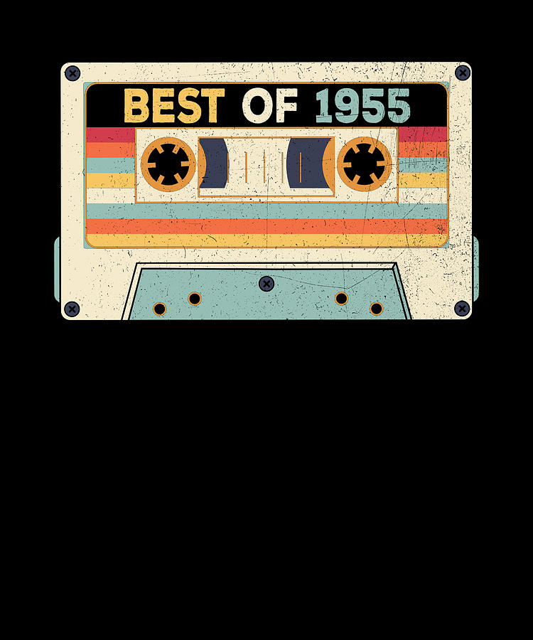 Best Of 1955 Birthday Cassette Tape Digital Art by Vintage and Words ...