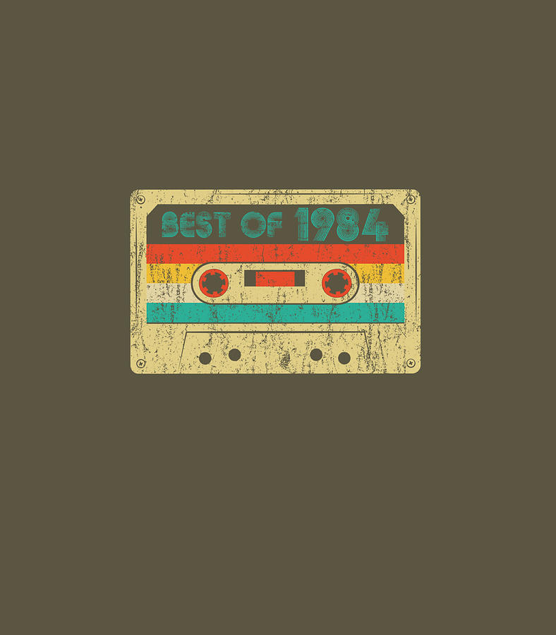 Best Of 1984 37th Birthday Cassette Tape 37 Years Old Digital Art by ...