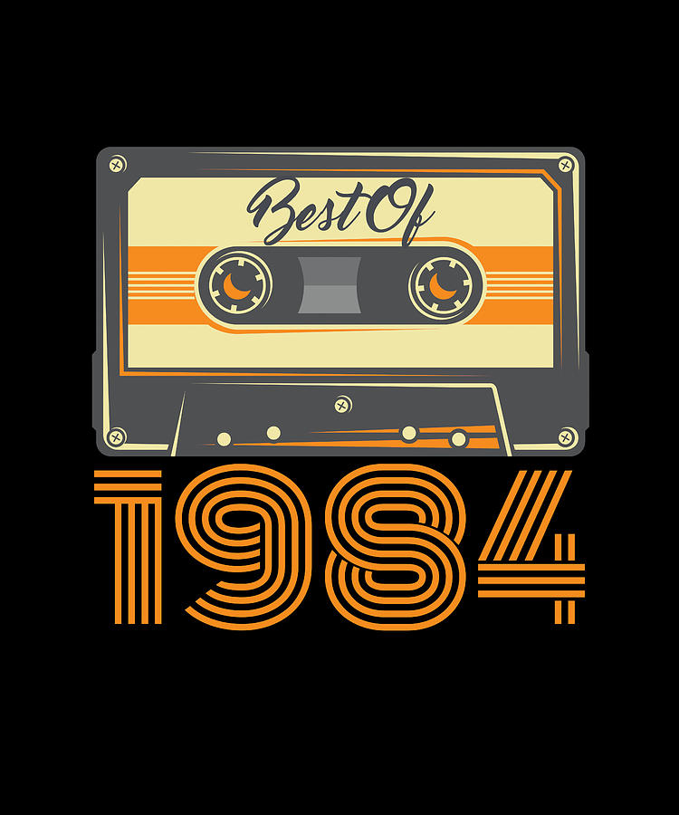 Best Of 1984 Retro Vintage Music Cassette by OrganicFoodEmpire