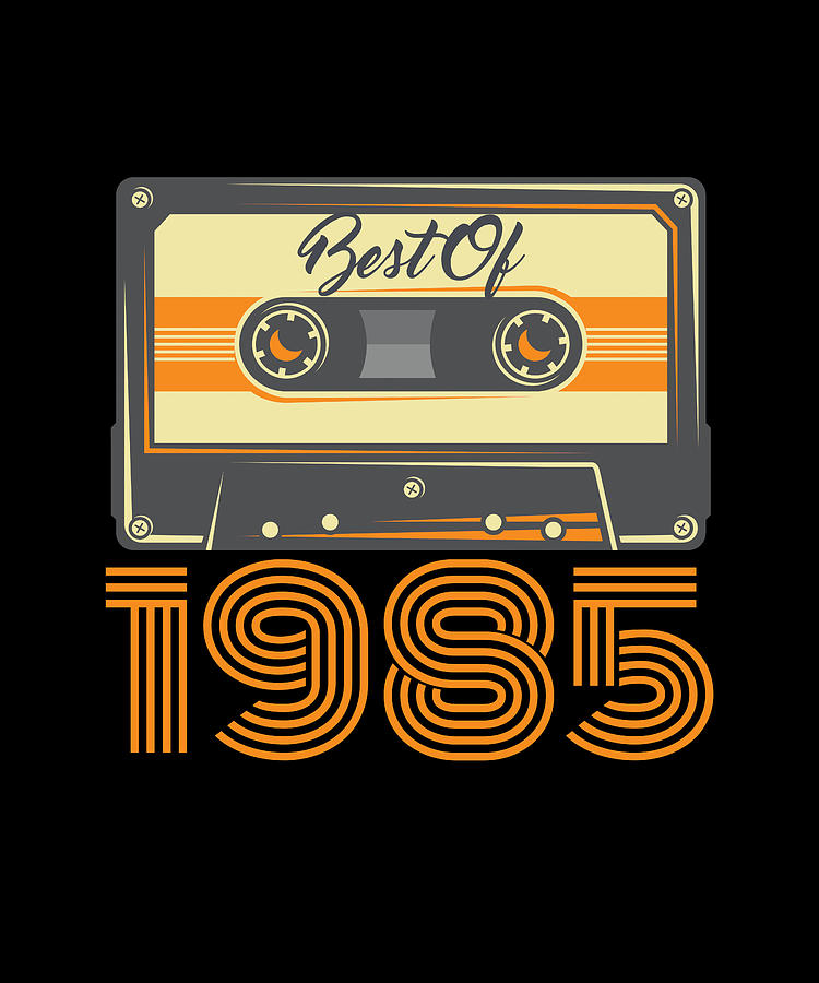 Best Of 1985 Retro Vintage Music Cassette Digital Art By 