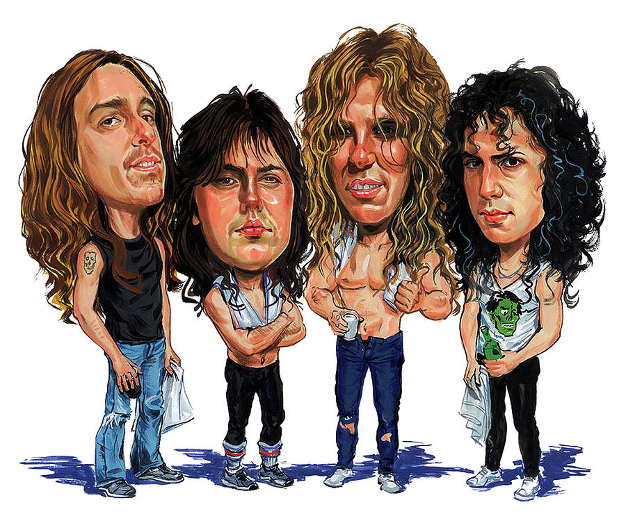 Best of Metallica art Drawing by Carlynne Rofe - Fine Art America