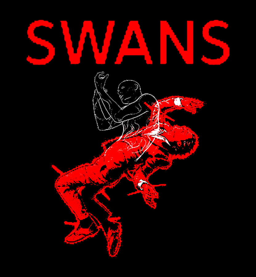 Best of the swans band logo Exselna Drawing by Basset Bobbe