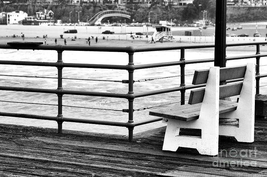 Best Seat on the Santa Monica Pier Photograph by John Rizzuto