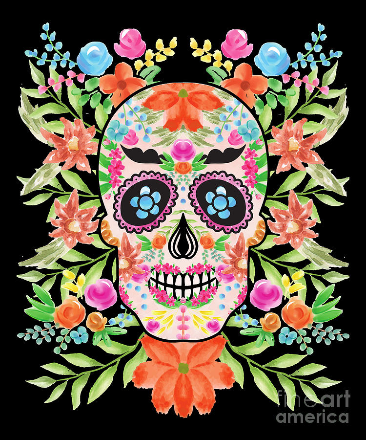 Day Of The Dead I Sugar Skull I Dia De Los Muertos Digital Art by Maximus  Designs - Pixels